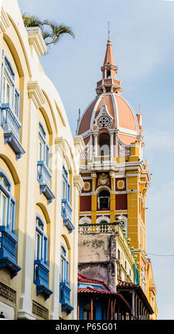 Une vue typique à Cartagena colombie Banque D'Images