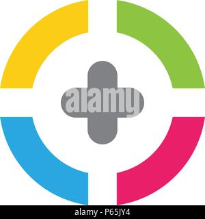 Médicaux de santé modèle Logo design illustration vectorielle Illustration de Vecteur