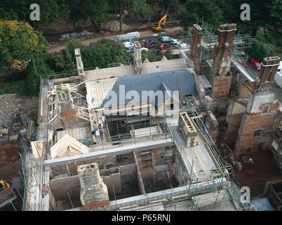 Cardiff, Cefn Mably. Développement du logement de luxe dans un parc de 5 hectares par Meadgate développeur régional Homes avec vue sur la campagne. Conversion de 16 Banque D'Images