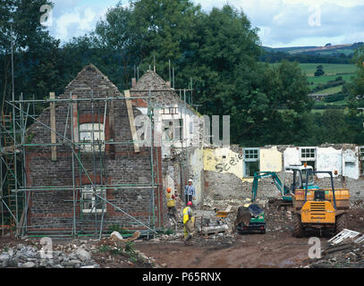 Cardiff, Cefn Mably. Développement du logement de luxe dans un parc de 5 hectares par Meadgate développeur régional Homes avec vue sur la campagne. Reconstruction de di Banque D'Images