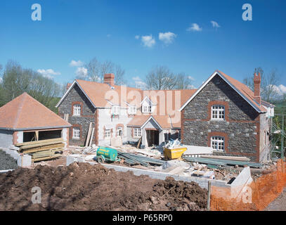 Cardiff, Cefn Mably. Développement du logement de luxe dans un parc de 5 hectares par Meadgate développeur régional Homes avec vue sur la campagne. Banque D'Images