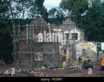 Cardiff, Cefn Mably. Développement du logement de luxe dans un parc de 5 hectares par Meadgate développeur régional Homes avec vue sur la campagne. Reconstruction de di Banque D'Images