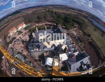 Cardiff, Cefn Mably. Développement du logement de luxe dans un parc de 5 hectares par Meadgate développeur régional Homes avec vue sur la campagne. Construction d Banque D'Images