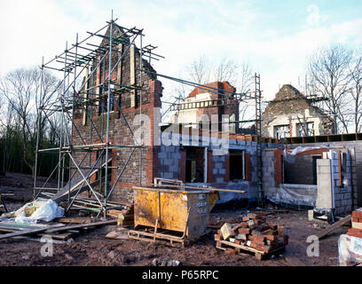 Cardiff, Cefn Mably. Développement du logement de luxe dans un parc de 5 hectares par Meadgate développeur régional Homes avec vue sur la campagne. Reconstruction de di Banque D'Images