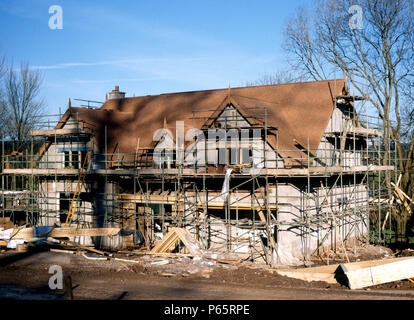 Cardiff, Cefn Mably. Développement du logement de luxe dans un parc de 5 hectares par Meadgate développeur régional Homes avec vue sur la campagne. Reconstruction de di Banque D'Images