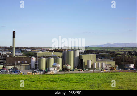 Llangefni Industrial Estate, Isle of Anglesey, au nord ouest du pays de Galles. Banque D'Images