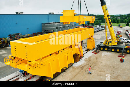 Construction de grue à portique pour nuclear power plant Banque D'Images