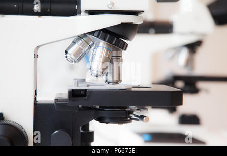 Wissenschaft Mikroskope Untersuchung Labour research laboratory science microskop Demenz Banque D'Images