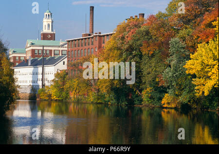 Les usines de textile de la Nouvelle-Angleterre, de la rivière Blackstone, Pawtucket, Rhode Island. Photographie Banque D'Images