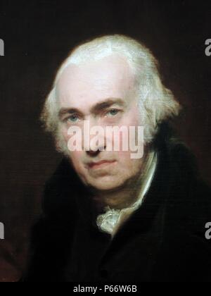 Portrait de James Watt, 1812 par sir Thomas Lawrence (1769-1830). Huile sur toile. James Watt (né à Greenock, Renfrewshire, en Écosse, 1736 - décédé en 1819 Handsworth, Birmingham, en Angleterre à 83 ans.) inventeur écossais et ingénieur en mécanique dont les améliorations à la machine à vapeur étaient fondamentales pour les changements apportés par la révolution industrielle en Grande-Bretagne et le reste du monde. Birmingham Museum. Banque D'Images