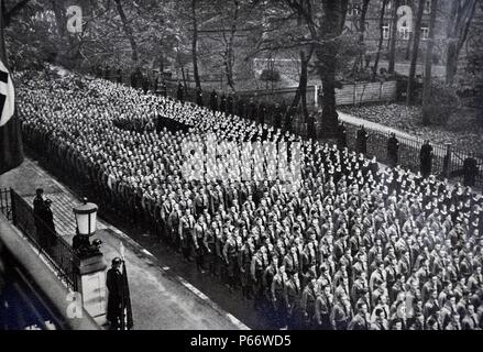 Rallye Jeunes Hitler à Munich 1935 Banque D'Images