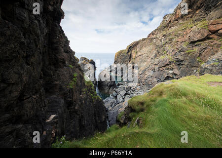 Falaises d'Botallack Mine, Cornwall Banque D'Images