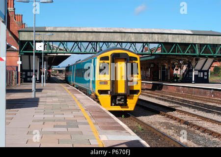 Le Great Western Railway, septembre 2004. La station de Hereford. Banque D'Images