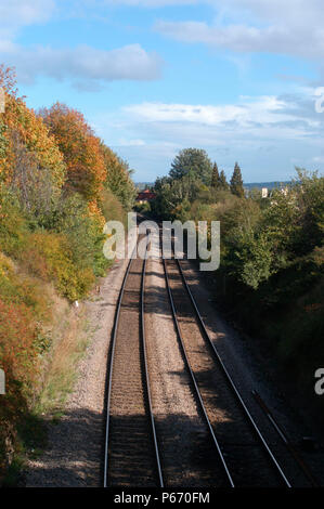 Le Great Western Railway, septembre 2004. Location  = Shelwick. Banque D'Images