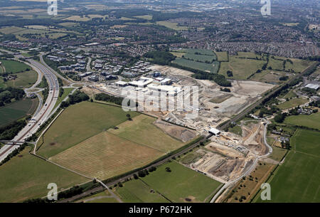 Vue aérienne de Thorpe Park Business Park, Colton, Leeds Banque D'Images