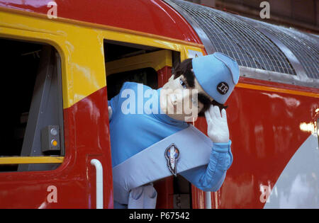 Le lancement de Virgin's class 57 thunderbird train. Banque D'Images