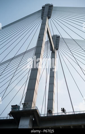 Vidyasagar Setu savent également que le deuxième pont Hooghly - Kolkata, Inde. Banque D'Images