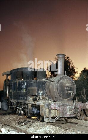 Locomotive Works Atbara 40 Classe 0-6-0T No.40 Hunslet 3740 de 1951 se termine ses jours de travail sur l'obligation de pilotage de travaux. Cette locomotive a été l'un des derniers mainlin Banque D'Images