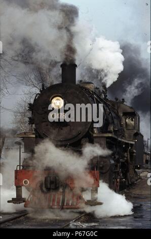 Fushun mine de lignite à ciel ouvert sur Thuresday 5 Jan 1984 lorsque le système exploité un ancien United States Army Transportation Corps S160 141 ci-0s Banque D'Images