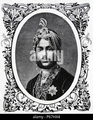 Maharaja Duleep Singh ; (1838 - 1893)le Prince Noir du Perthshire, était le dernier Maharaja de l'Empire Sikh. Maharaja Ranjit Singh il était son plus jeune fils, le seul enfant de Maharani Jind Kaur. Banque D'Images