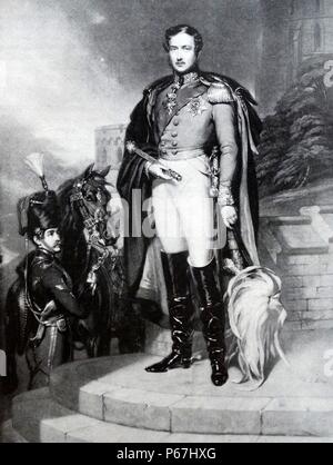 Le Prince Albert de Saxe-cobourg et Gotha (le Prince Consort). 26 août 1819 - 14 décembre 1861) époux de la reine Victoria du Royaume-Uni de Grande-Bretagne et d'Irlande. Banque D'Images