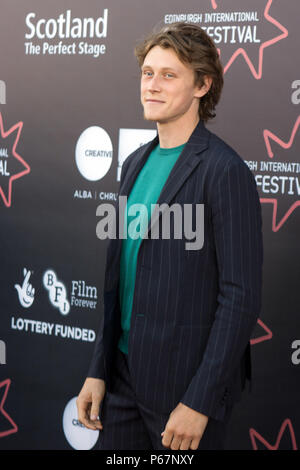 Edinburgh, Ecosse, Royaume-Uni. 21 Juin, 2018. Acteur, George Mackay, sur le tapis rouge pour le UK Film première du secret de Marrowbone, au Cineworld, Banque D'Images