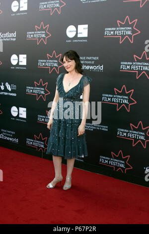 Edinburgh, Ecosse, Royaume-Uni. 21 Juin, 2018. Actrice, Nicola Harrison, sur le tapis rouge pour le UK Film première du secret de Marrowbone, à Cinewor Banque D'Images