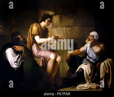 Joseph interprète les rêves prisonniers 1810 Francesco Hayez ( Venise 1791-Milan 1882 ) Italie, italien Banque D'Images