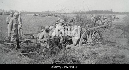 L'artillerie française pendant la première guerre mondiale Banque D'Images