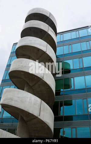 Évacuation en spirale Banque D'Images
