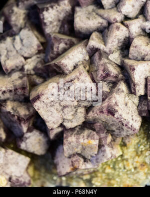 Closeup détail de la fluorite cristaux minéraux Banque D'Images