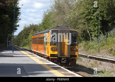 La Great Western Railway en 2004. Gowerton. Swansea - Llanelli - Shrewsbury part. Banque D'Images