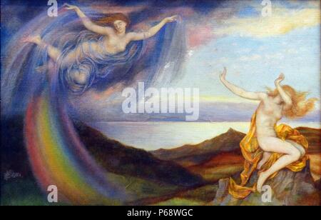 Sunbeam et douches d'été' 1919, par Evelyn de Morgan (30 août 1855 - 2 mai 1919) ; Anglais peintre préraphaélite. Banque D'Images