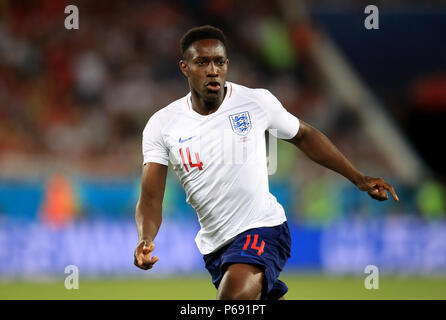 L'Angleterre Danny Welbeck pendant la Coupe du Monde de football Groupe G match au stade de Kaliningrad. ASSOCIATION DE PRESSE Photo. Photo date : Jeudi, 28 juin 2018. Voir l'histoire de l'Angleterre. WORLDCUP PA Crédit photo doit se lire : Adam Davy/PA Wire. RESTRICTIONS : un usage éditorial uniquement. Pas d'utilisation commerciale. Aucune utilisation avec tout tiers non officiels logos. Pas de manipulation d'images. Pas d'émulation vidéo Banque D'Images