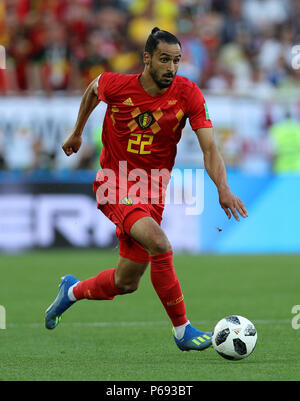 Nacer Chadli en Belgique lors du match G de la coupe du monde de la FIFA au stade de Kaliningrad. APPUYEZ SUR ASSOCIATION photo. Date de la photo: Jeudi 28 juin 2018. Voir l'histoire de PA WORLDCUP Angleterre. Le crédit photo devrait se lire: Aaron Chown/PA Wire. Banque D'Images