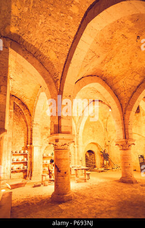 La grange aux dîmes est une typique maison médiévale à Provins, France Banque D'Images