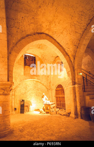 La grange aux dîmes est une typique maison médiévale à Provins, France Banque D'Images