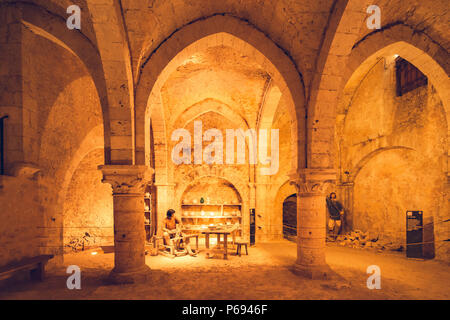 La grange aux dîmes est une typique maison médiévale à Provins, France Banque D'Images