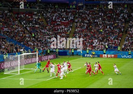 L'Espagne bat l'Iran à la Russie Coupe du Monde 2018 à Kazan Arena le 20 juin 2018. Banque D'Images