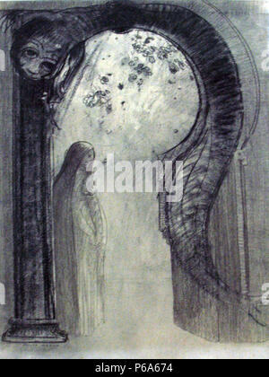 1890 Redon Femme et serpent (Mystère) musée Kröller-Müller. anagoria Banque D'Images