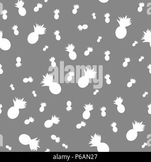 Modèle sans couture d'ananas. Abstract vector background de design contemporain, tissu et imprime, cuisine et un café. Résumé fond avec ha Illustration de Vecteur