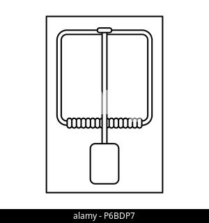 Piège à Souris design isolé sur fond blanc Illustration de Vecteur