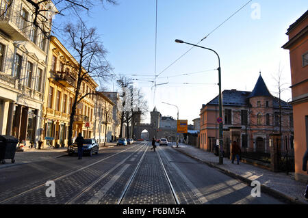 Les rues de Potsdam, capitale et plus grande ville du land de Brandebourg Banque D'Images