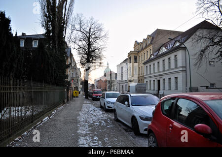 Les rues de Potsdam, capitale et plus grande ville du land de Brandebourg Banque D'Images