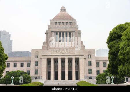 Bâtiment de la Diète nationale dans Nagatacho, Chiyoda-ku, Tokyo city, Japon. Parlement bicaméral du Japon. Banque D'Images