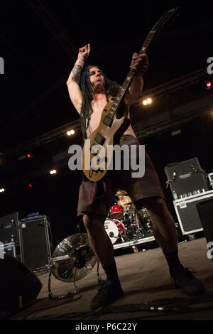 Segrate (MI), le 28 juin. NOFX effectue @ Circolo Magnolia. Punk au festival Drublic © Davide Merli / Alamy Live News Banque D'Images