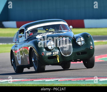 Marc Gordon, Jaguar XK150, Stirling Moss Trophy, pré-61 voitures de sport, de Donington Festival historique, mai 2018, sport automobile, sport automobile, sport automobile, nos Banque D'Images