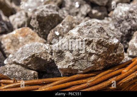 Salt rock à partir de la mine de sel de Wieliczka (Pologne) Banque D'Images