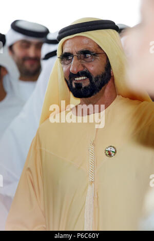 Dubaï, Sheikh Mohammed bin Rashid Al Maktoum en mode portrait Banque D'Images