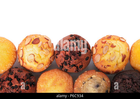 Sélection de divers gâteaux muffin Banque D'Images